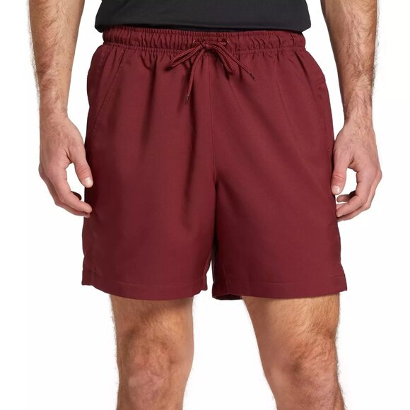 DSG Mens Rec Short Relaxed Fit 6" Inseam Water Repellent Red Mesh Lined S - Picture 4 of 6